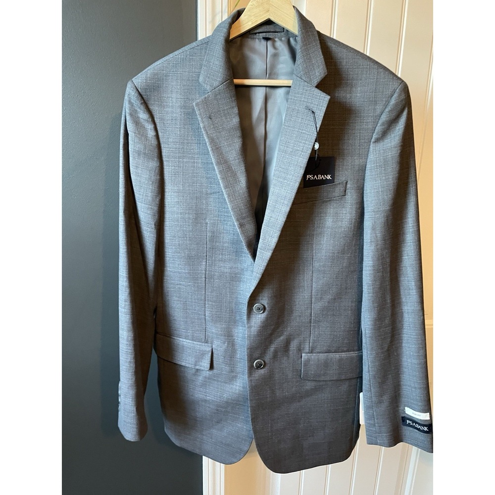 Jos. A. Bank Suit Jacket | Slim Fit | Gray |Wool Blend 40L/34W | Two-Button NWT